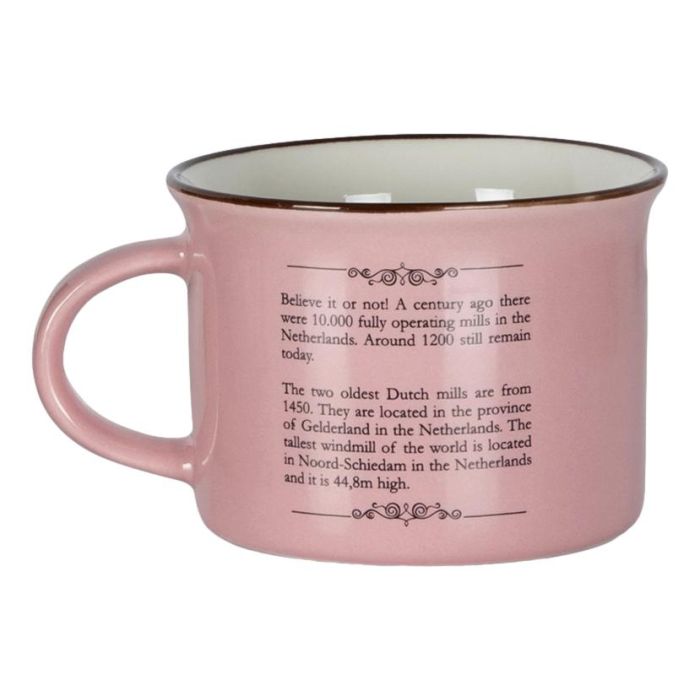 Mok Memoriez - Hollandse Molens - Roze Glans - Klein