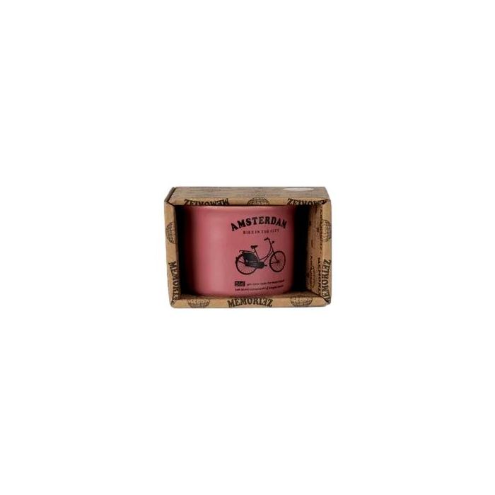 Mok Memoriez - Hollandse Fiets  - Fuchsia Matte Rose - Klein