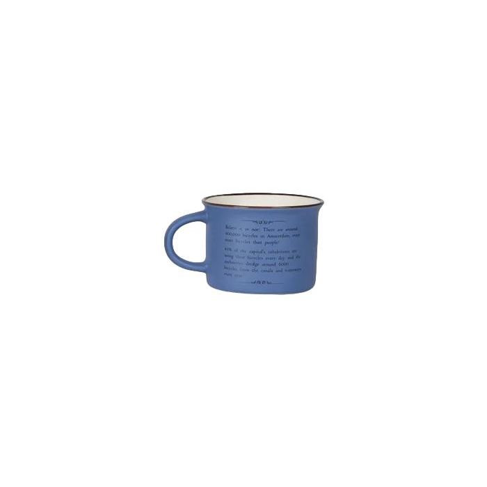 Mok Memoriez - Hollandse Fiets  -  Matte Iris Blauw - Klein