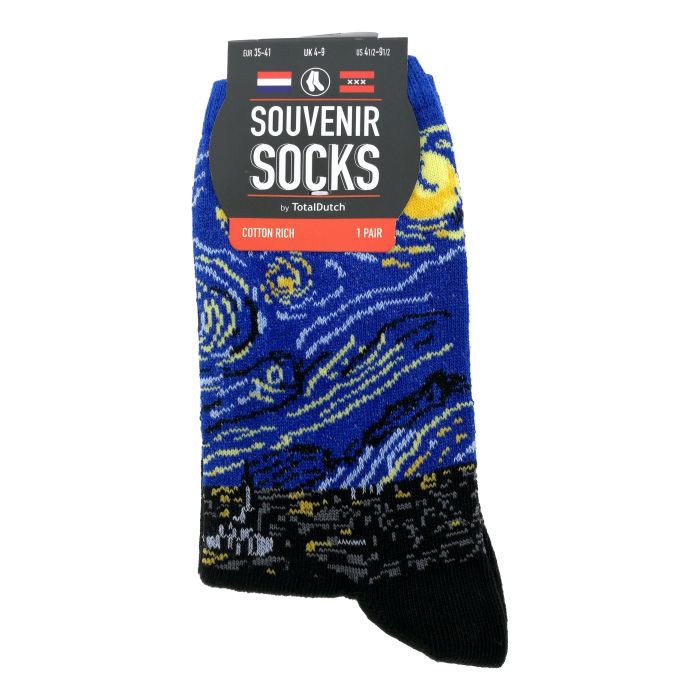 Dames Sokken "Van Gogh - Sterrenhemel"  35-41