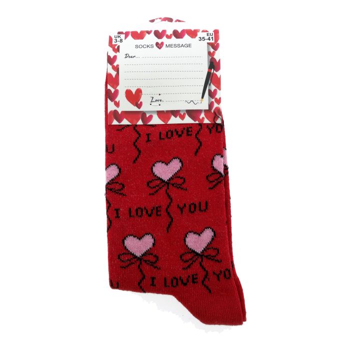Dames Sokken "I Love You"  35-41