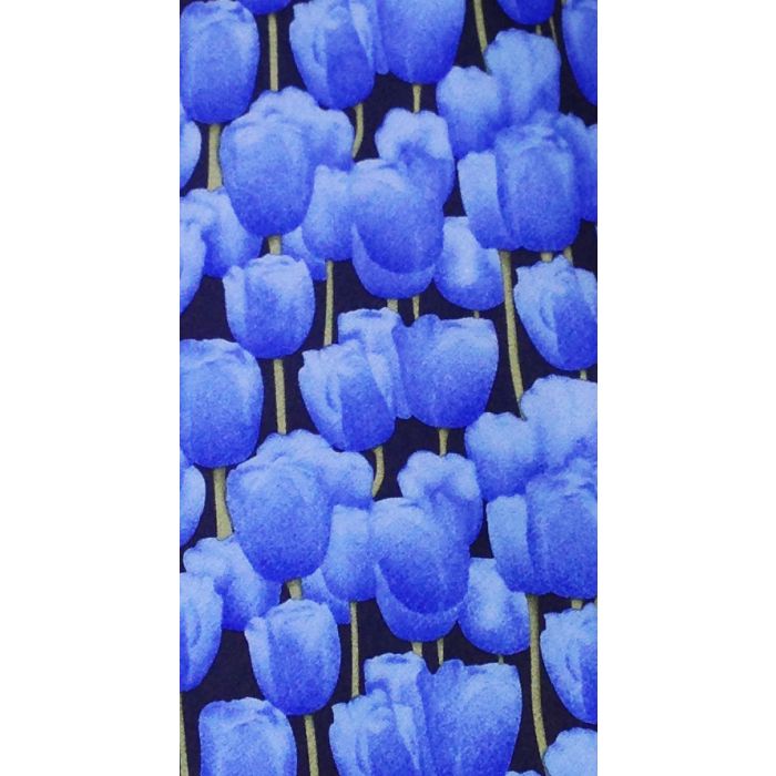 Neck tie tulipfield, blue