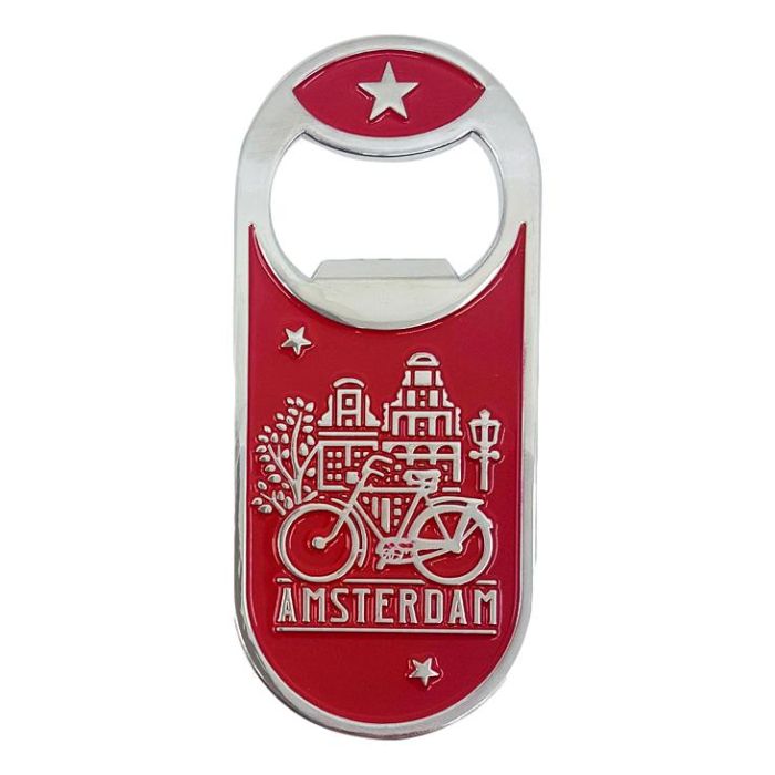 Bottle opener Amsterdam Red