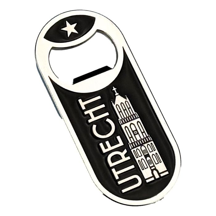 Magnet bottle opener Utrecht - black
