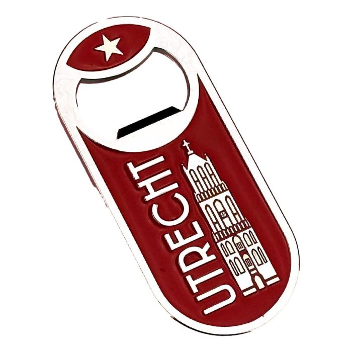 Magnet bottle opener Utrecht - red
