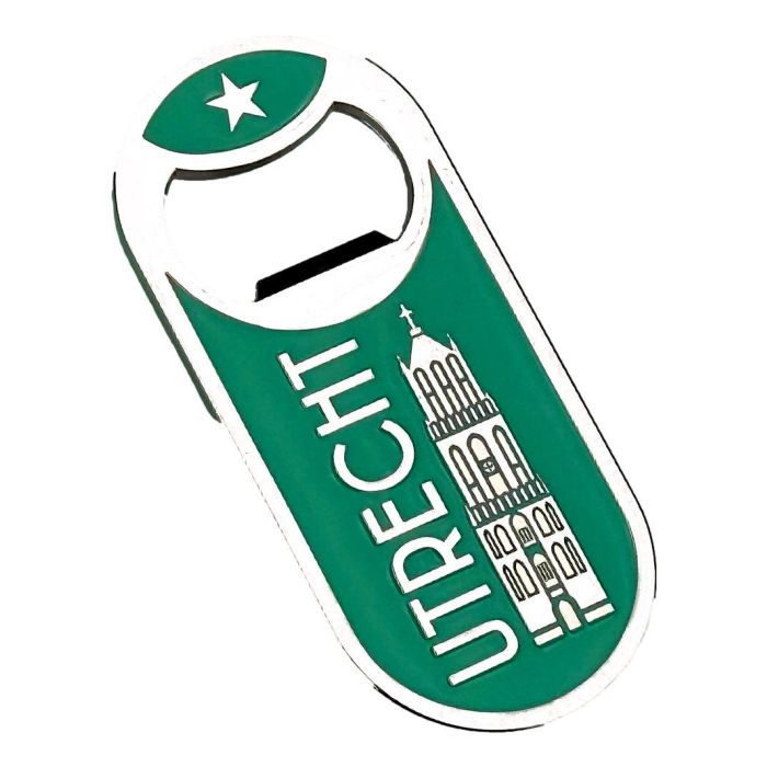 Magnet bottle opener Utrecht - green