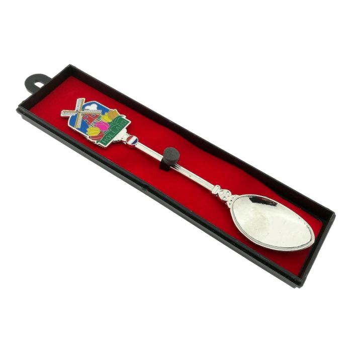 Teaspoon in a box - Mill with tulips