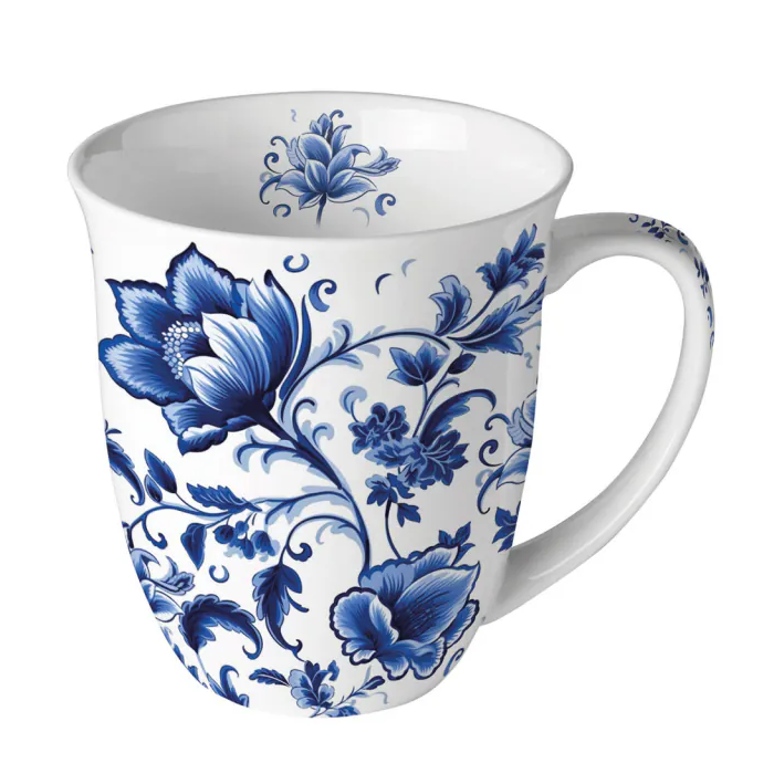 Mok 0.4 l Delfts blauwe bloemen