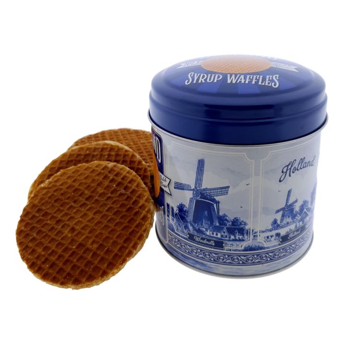 Stroopwafels Cadeau "Holland Delfts Blauw"