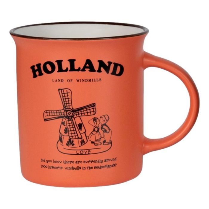 Mok Memoriez - Holland Molen - Groot, Oranje 