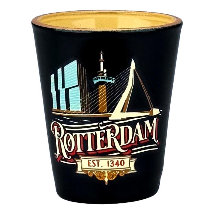 Shot glas Rotterdam - Vintage Blue