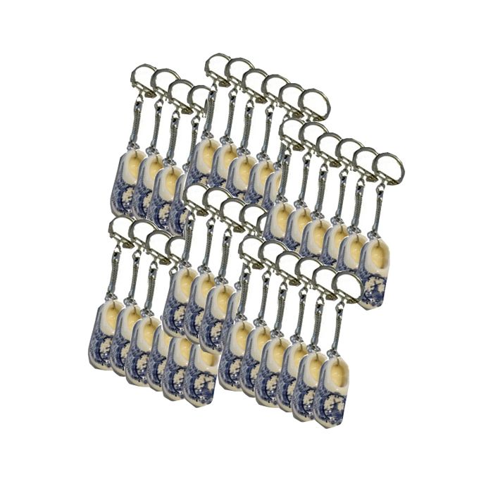 Sleutelhanger 1 DB keramisch klompje,  60 stuks