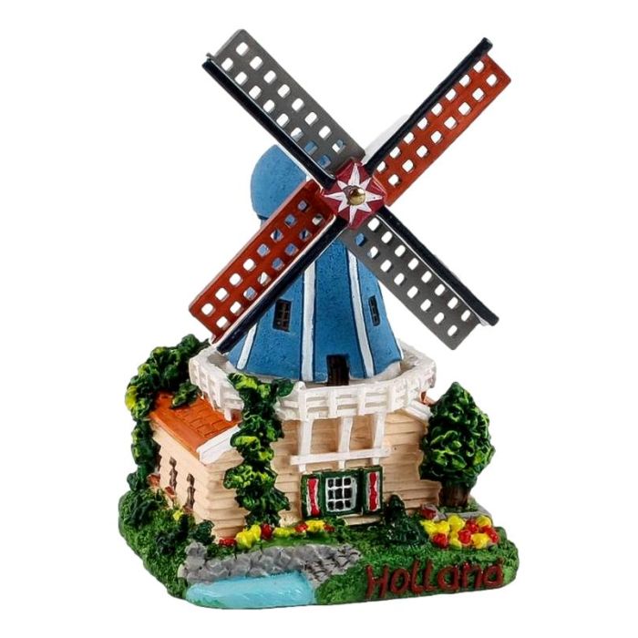 Stellingmolen in landschap, 8 cm 