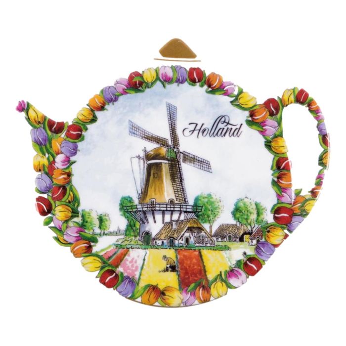 Tea bag holder melamine tulip field Holland