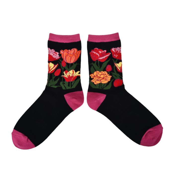 Dames Sokken Bloemen (36-41)