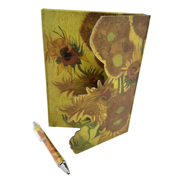 Notitieboek A5 Zonnebloemen - Magnetische Sluiting - Inclusief Pen