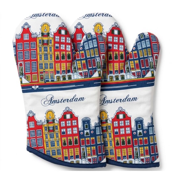 Ovenwanten Grachtenhuisjes Kleur