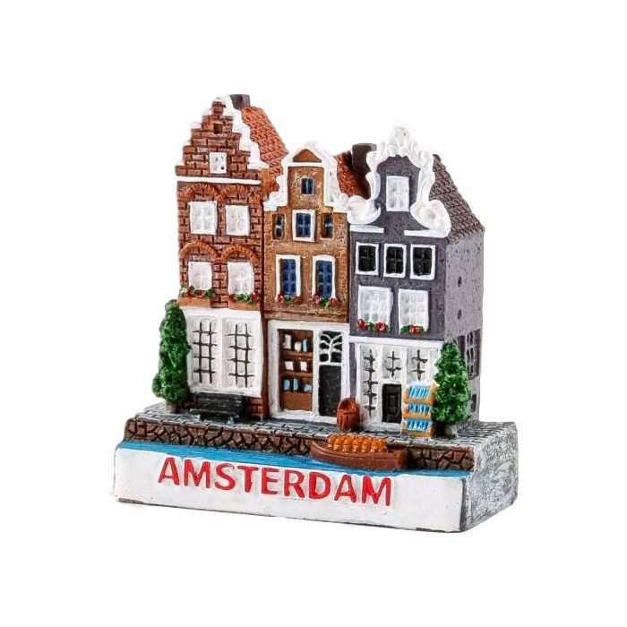 Fridge magnet "3 Amsterdam Houses"