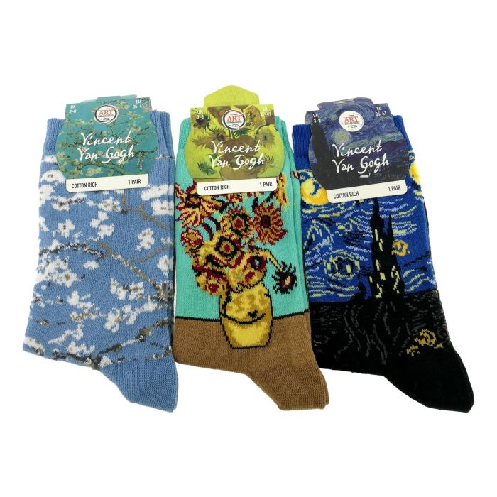 Set of Van Gogh Socks - Gift Package - Ladies 35-41