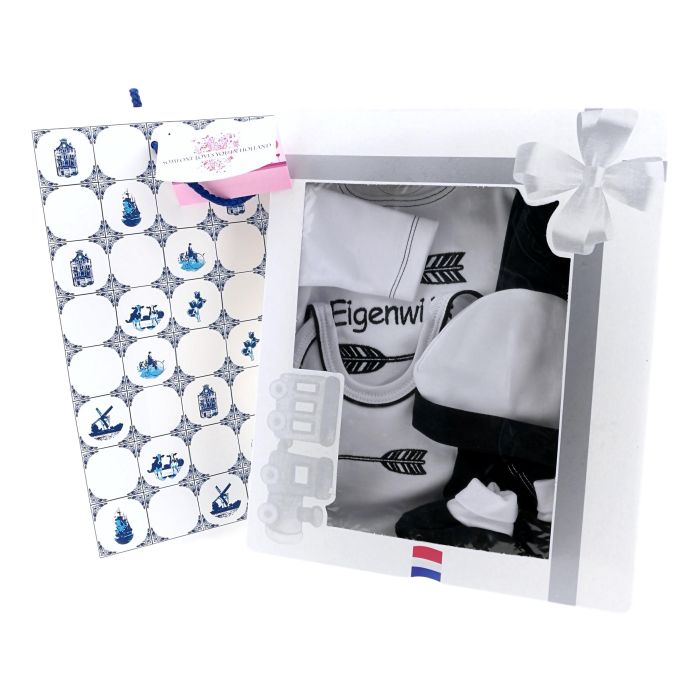 Baby Cadeauset "Eigenwijs" , 5 delige set