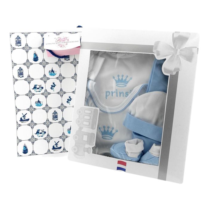 Baby Cadeauset "Prinsje" , 5 delige set