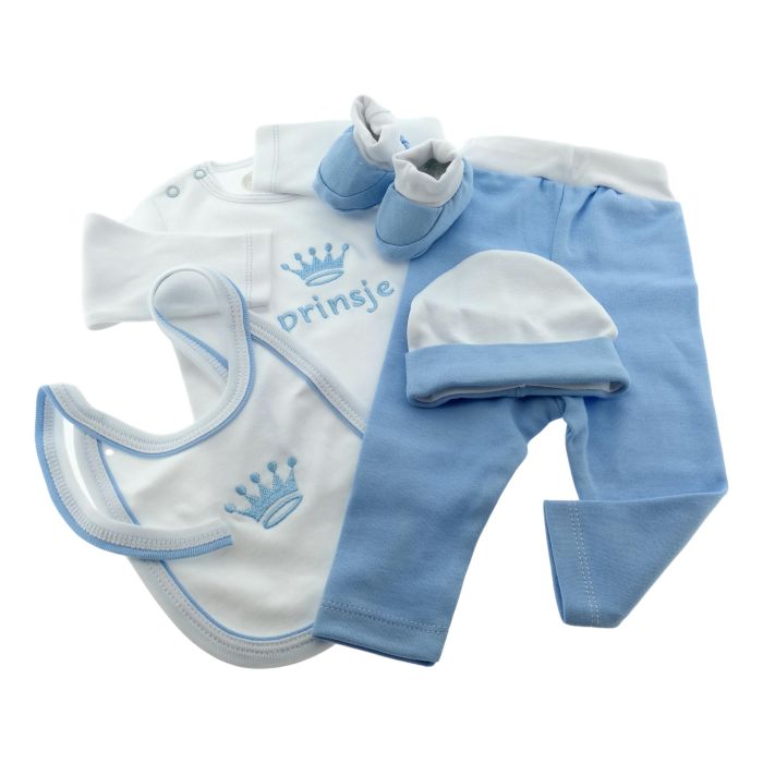 Baby Cadeauset "Prinsje" , 5 delige set