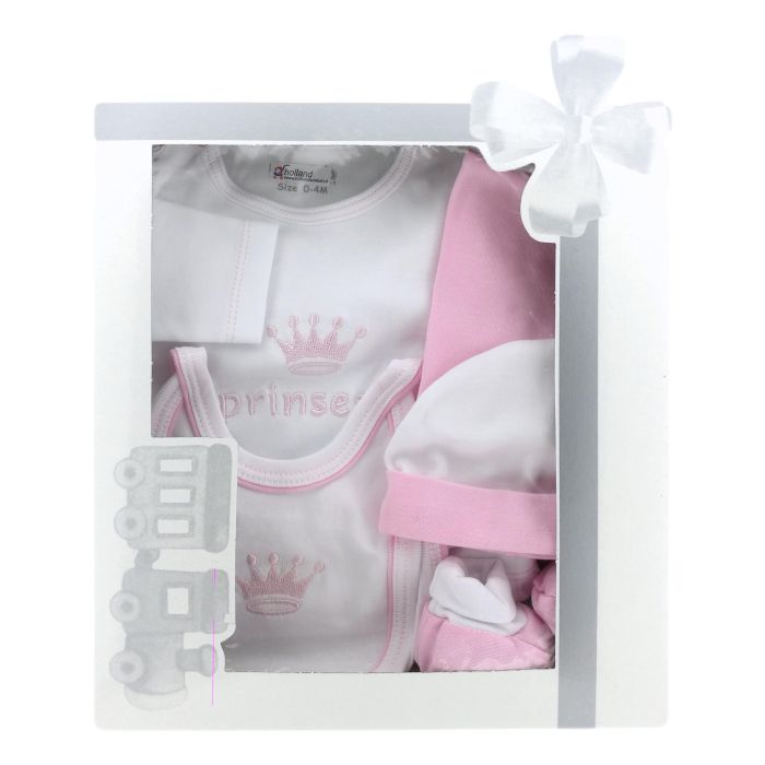 Baby Cadeauset "Prinsesje" , 5 delige set