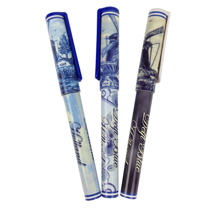 Set ballpoints  Holland Mill delftblue