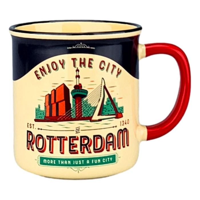 Beker Vintage Enjoy The City Rotterdam - Klein 