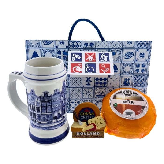 Bier Kaas Cadeau - "Grachtenhuisjes"