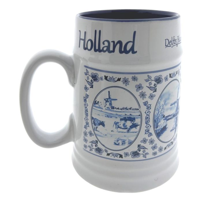 Beer mug Holland Delft Blue