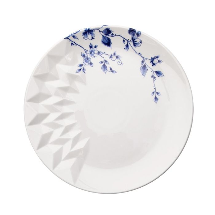 Ontbijtbord "Blauw Vouw", 21 cm