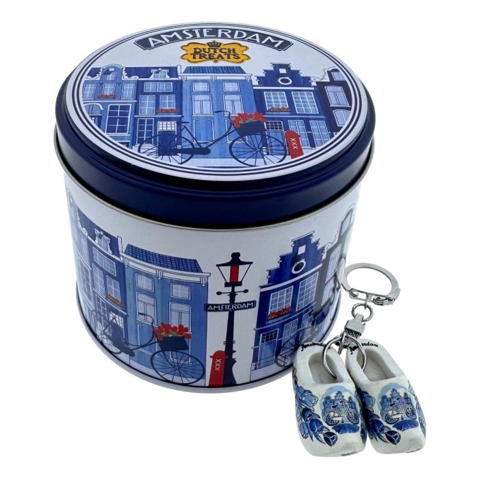 Stroopwafels in blik "Amsterdamse Grachten", cadeau