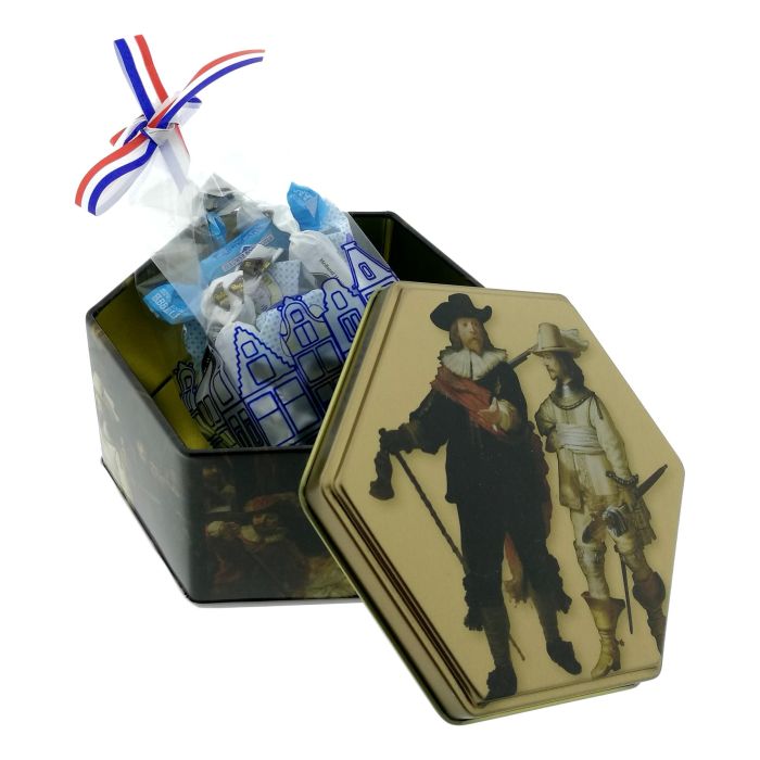Cadeaublik "Nachtwacht" met Oud Hollands Snoepgoed