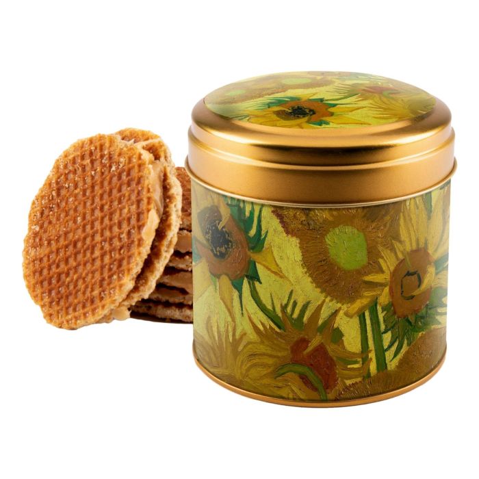 Stroopwafels in Blik "Zonnebloemen"