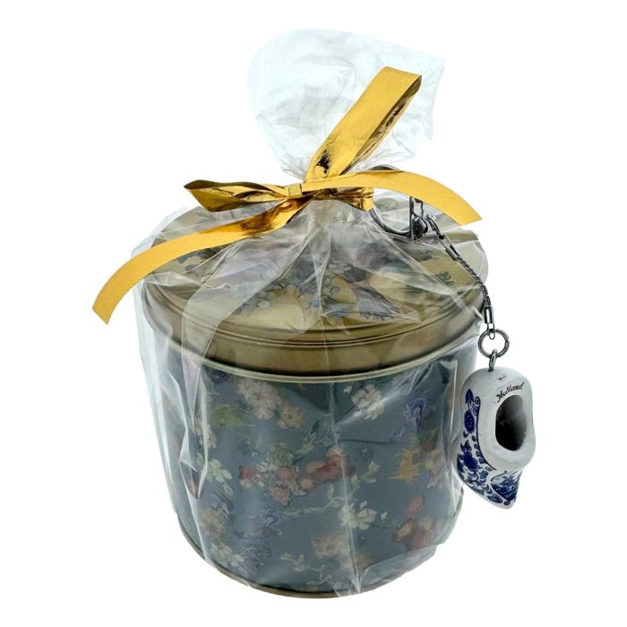 Bewaarblik Van Gogh Bloemen met stroopwafels & sleutelhanger