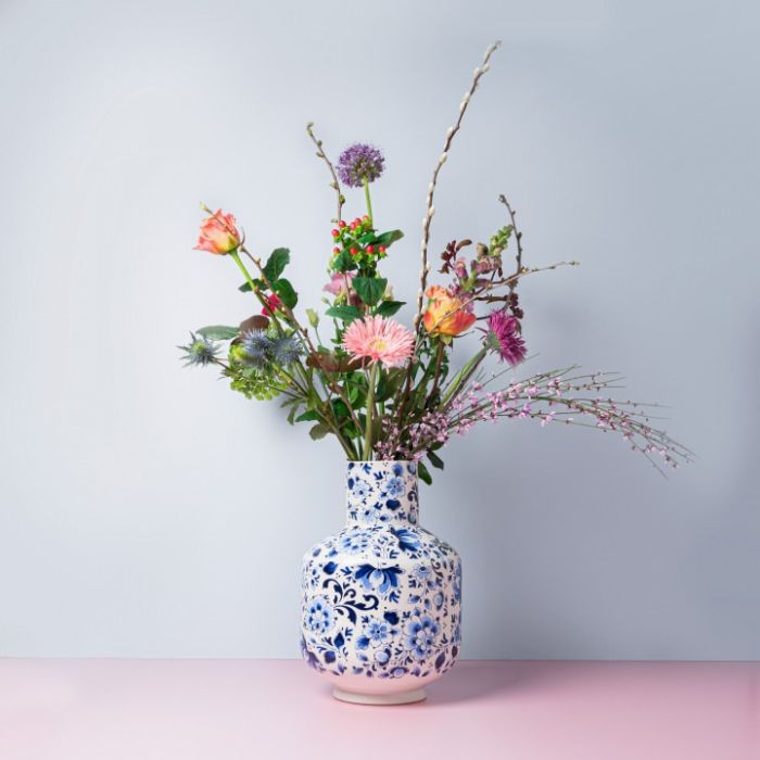 Tall Flower Ball Vase, 35 cm