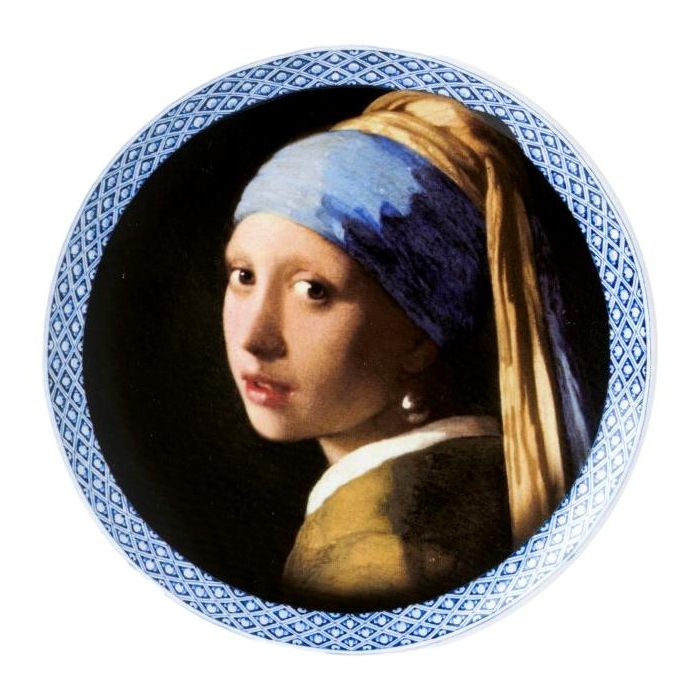 Wall plate "Girl with Pearl", 20 cm