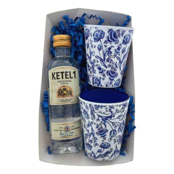 Delft Blue Flowers Shot Glasses