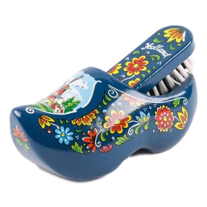 Clog with brush, blue