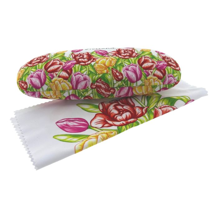 Glasses Case Colored Tulips