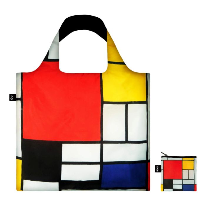Loqi Opvouwbare Shopper "Compositie, Mondriaan"
