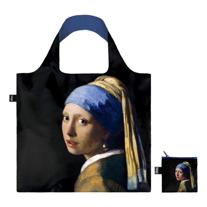 Loqi Opvouwbare Shopper "Meisje met Parel, Vermeer"