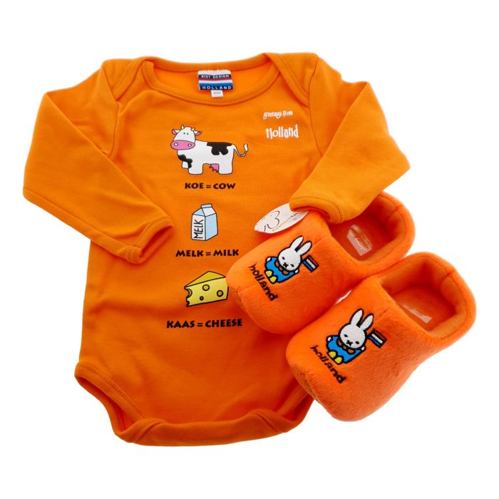 Nijntje Baby Cadeauset "Oranje Romper"