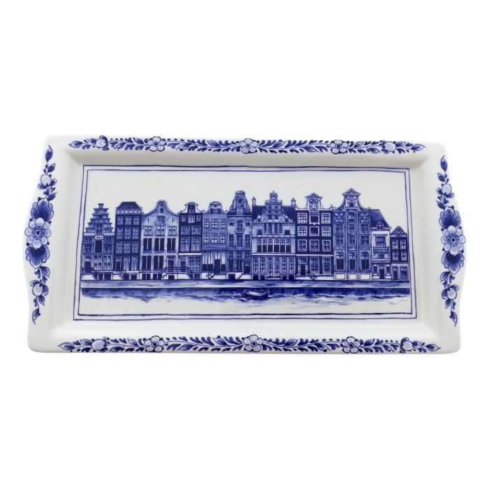 Amsterdam Cakeschaal, Delfts Blauw, Keramiek, 29 cm