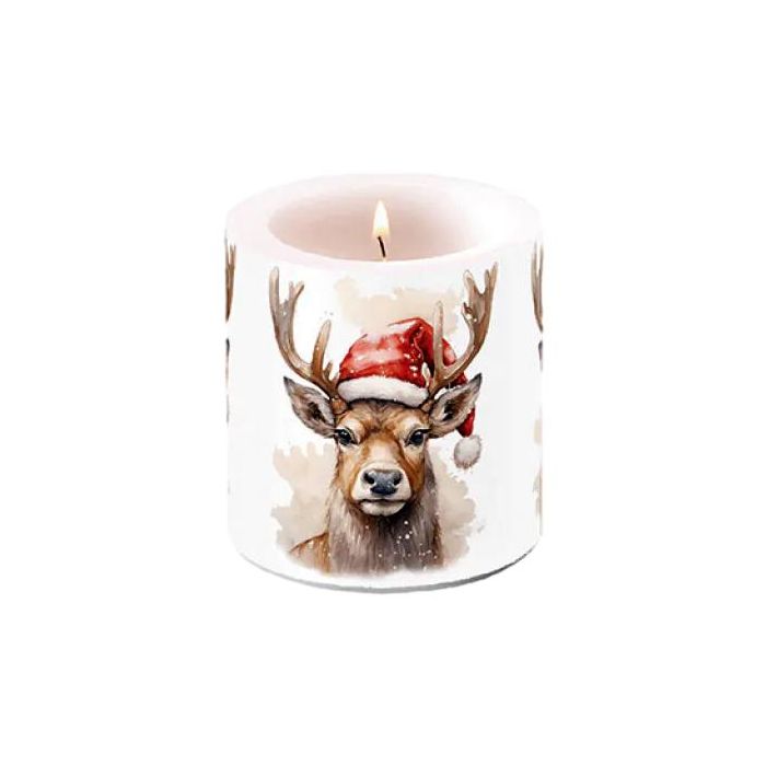 Small Reindeer Candle