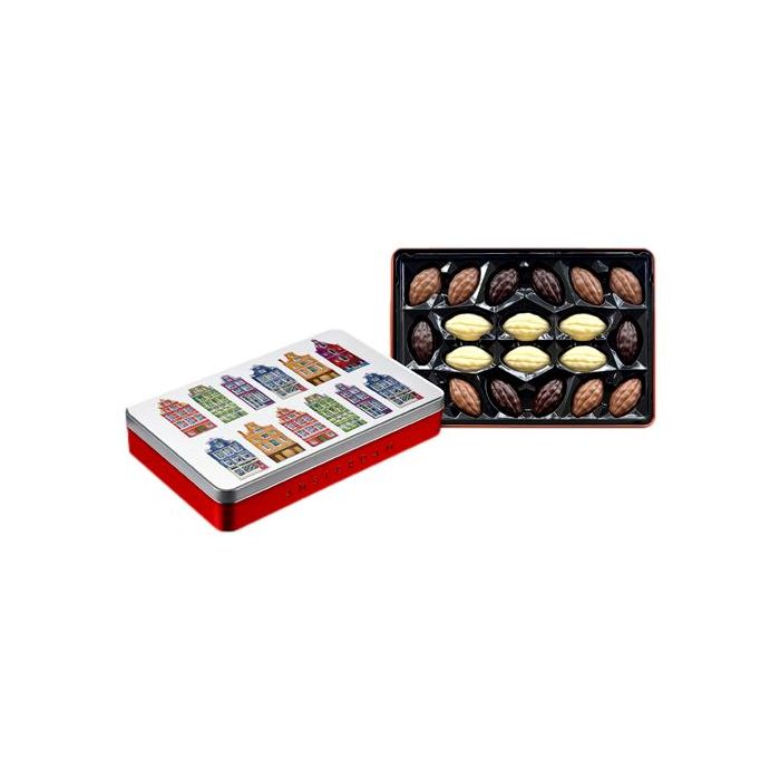 Chocoladeblik Amsterdamse Huisjes in Reliëf 