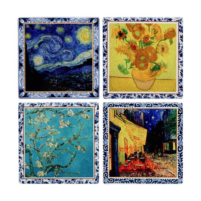 Coasters Van Gogh, Ceramic, Set of 4