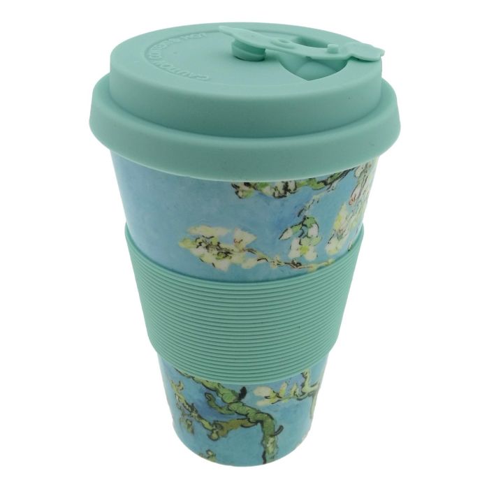 Take Away Mug with Almond Blossoms Design