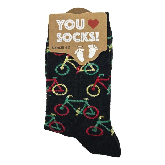 Ladies Socks "Rasta Bicycles"